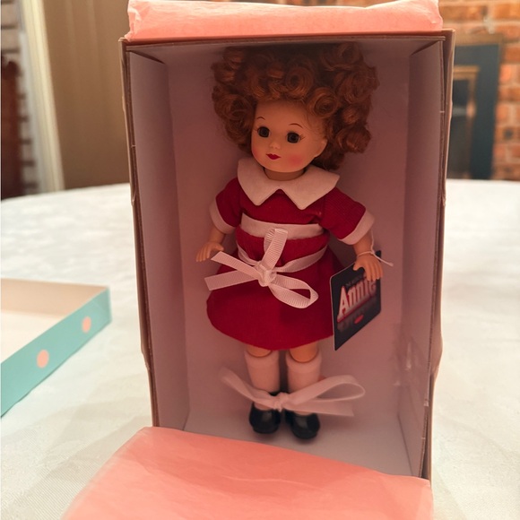 Madame Alexander Box with Blue and Pink Stripes